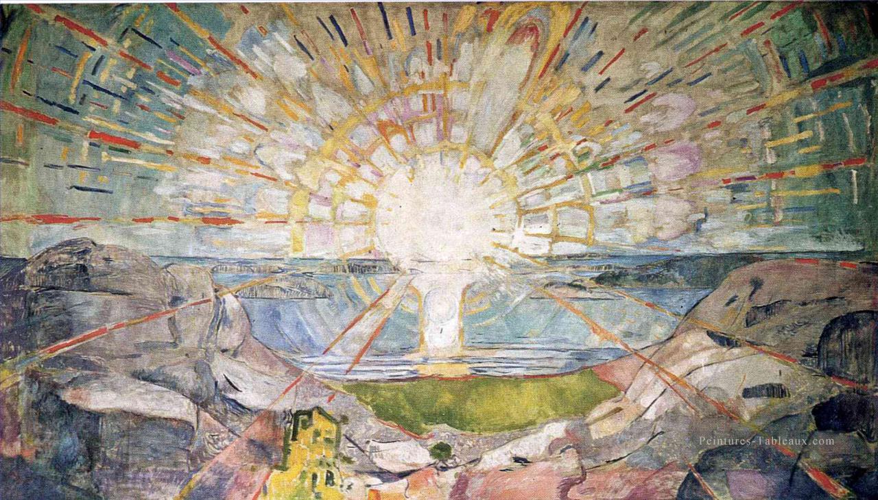 soleil 1916 Edvard Munch Peintures à l'huile